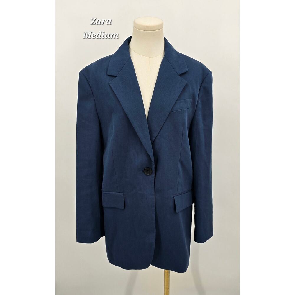 Zara Urban Chic Oversized Single-Button Double Breasted Blazer – Medium